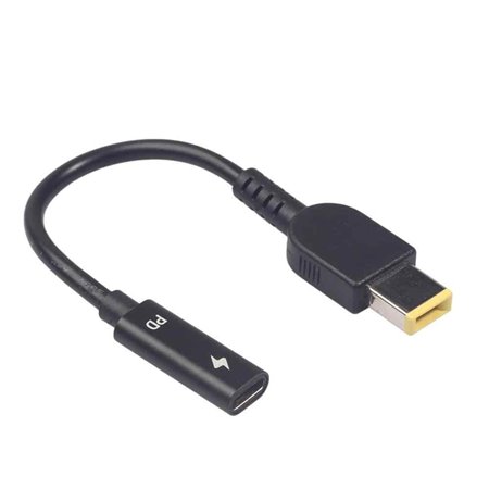 Adaptador USB-C Fêmea a Square Macho 65W de 15Cm