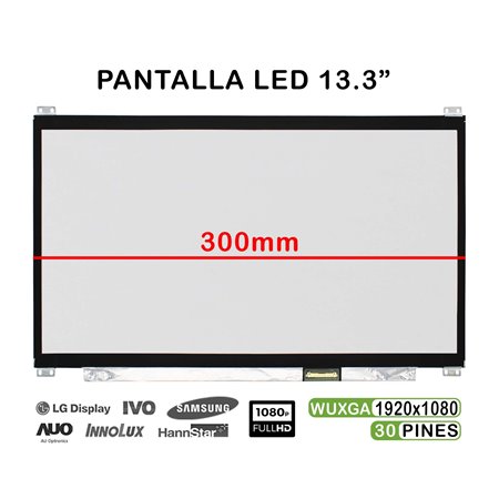 Ecrã LED de 13.3" para Portatil N133Hce-En2 Rev.C1 FullHD