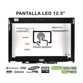 Ecrã Tátil LED de 12.5" para Portatil Lenovo ThinkPad Yoga 260 FHD 30 Pines