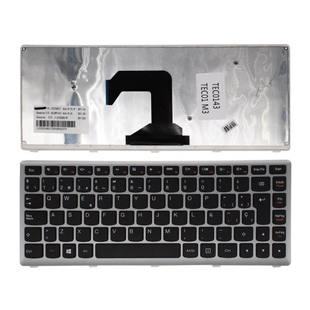 Teclado para Portatil Lenovo U410 Prata em Castellano