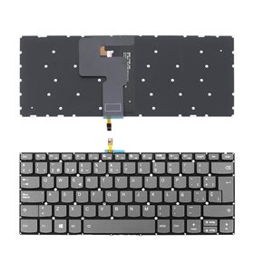 Teclado Retroiluminado para Portatil Lenovo IdeaPad 330-14Ikb Cinzento Sem Estrutura