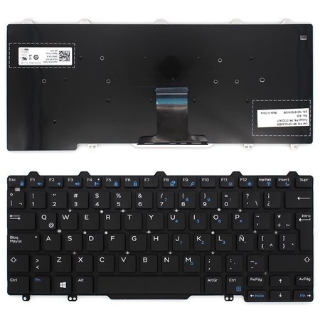 Teclado para Portatil Dell Latitude E7250 E7270 E5270 Latino