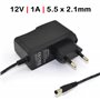 Carregador para Tiras de LED Roteadores Câmeras de Segurança 12V 1A 5.5X2.1mm