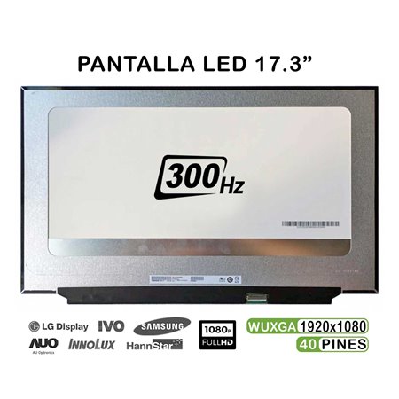 Ecrã LED de 17.3" para Portatil B173Han05.1 300Hz FHD 40 Pines