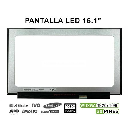 Ecrã LED de 16.1" para Portatil Nv161Fhm-N41 FHD 30 Pines