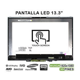 Ecrã com Tátil e Estrutura de 13.3" para Portatil Lenovo Yoga 720-13Ikb FHD M133Nwf4 R0