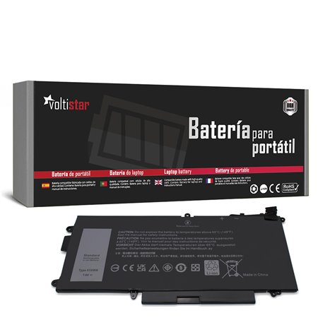 Bateria para Portatil Dell Latitude 5289 7390 2 em 1 K5Xww