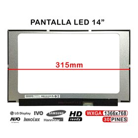Ecrã LED de 14" para Portatil Lq140T1Jh01
