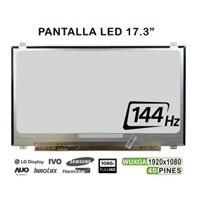 Ecrã LED de 17.3" para Portatil B173Han03.1 144Hz 40 Pines 1920X1080