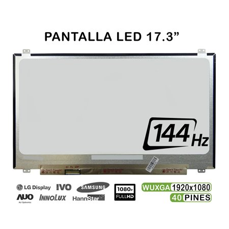 Ecrã LED de 17.3" para Portatil B173Han03.1 144Hz 40 Pines 1920X1080