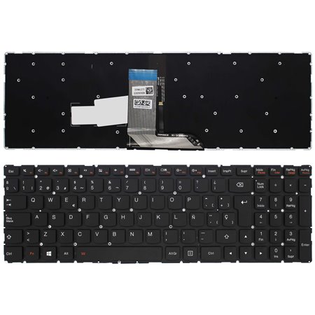 Teclado para Portatil Lenovo IdeaPad Yoga 700-15Isk Preto Retroiluminado