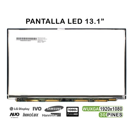 Ecrã LED de 13.1" para Portatil B131Hw02 V.0 1920X1080 30 Pins