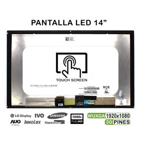 Ecrã LED Tátil 14" para Portatil HP Pavilion X360 14M-By FHD