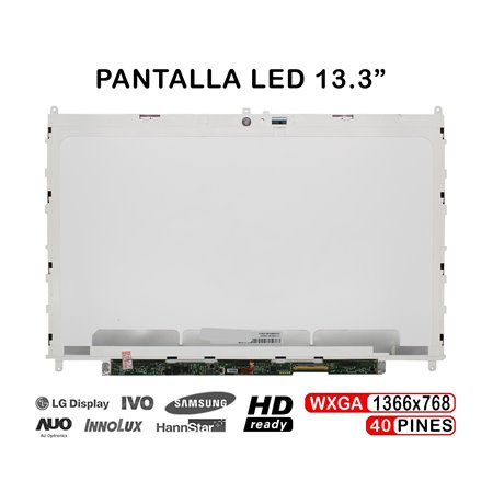 Ecrã LED de 13.3" para Portatil LP133Wh4-Tja1 F2133Wh4 F2133Wh4-A21