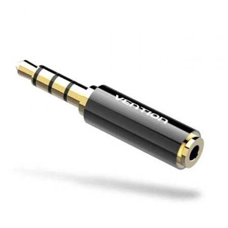 Adaptador Jack Vention BFBB0/ Jack 3.5 Macho - Jack 2.5 Fêmea/ Preto