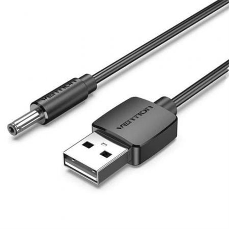 Cabo Conversor USB Vention CEXBD/ USB Macho - DC 5.5mm Macho/ 50cm/ Preto