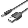 Cabo Conversor USB Vention CEXBD/ USB Macho - DC 5.5mm Macho/ 50cm/ Preto