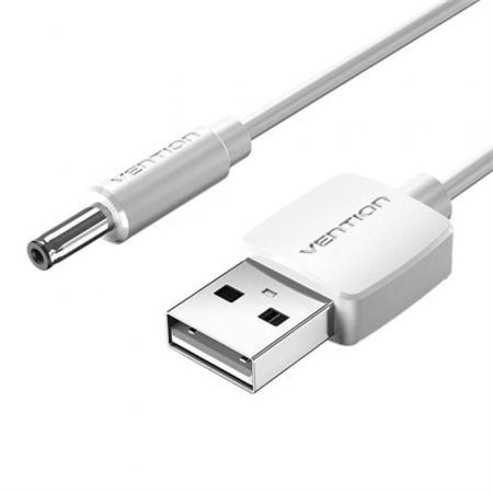 Cabo Conversor USB Vention CEXWD/ USB Macho - DC 3.5mm Macho/ 50cm/ Branco