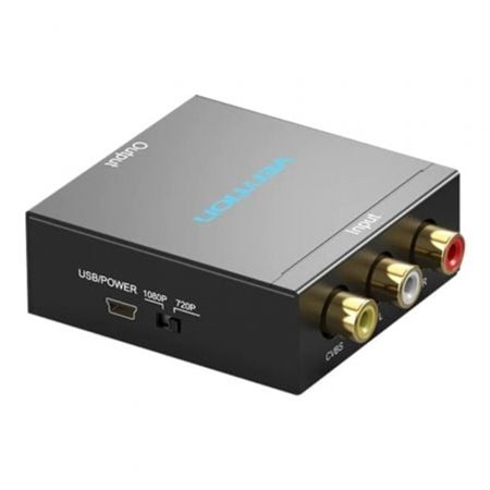 Convertidor RCA a HDMI Vention AEFB0/ RCA Fêmea - HDMI Fêmea - MiniUSB Fêmea