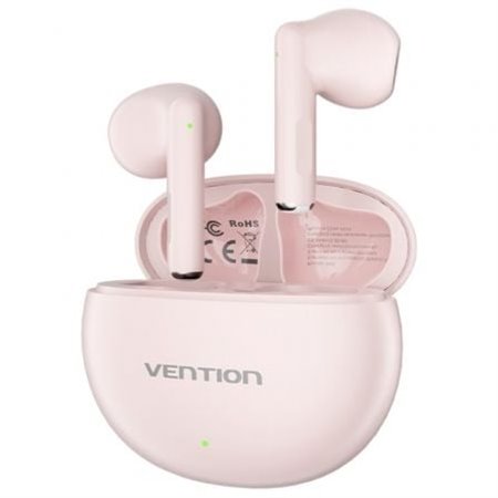 Auriculares Bluetooth Vention ELF 06 NBKP0 com caixa de carregamento/ Autonomía 6h/ Rosas