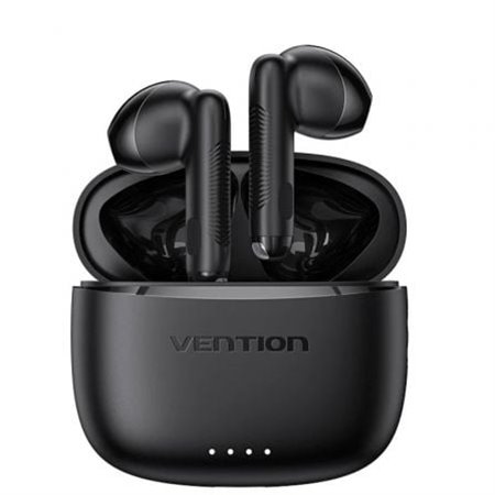 Auriculares Bluetooth Vention ELF E03 NBHB0 com caixa de carregamento/ Autonomía 6h/ Pretos