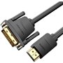 Cabo Conversor Vention ABFBF/ DVI Macho - HDMI Macho/ 1m/ Preto