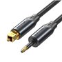 Cabo de Audio de Fibra óptica Vention BKCBG/ 1.5m/ Preto