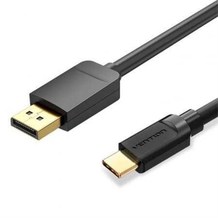 Cabo Conversor Vention CGYBF/ USB Tipo-C Macho - Displayport Macho/ 1m/ Preto