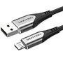 Cabo USB 2.0 Vention COAHG/ USB Macho - MicroUSB Macho/ Até 60W/ 480Mbps/ 1.5m/ Cinza