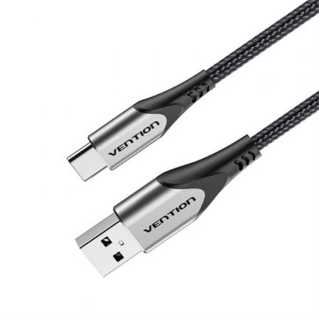 Cabo USB 2.0 Tipo-C Vention CODHC/ USB Macho - USB Tipo-C Macho/ Até 60W/ 480Mbps/ 25cm/ Cinza