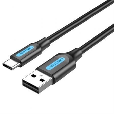 Cabo USB 2.0 Tipo-C Vention COKBD/ USB Macho - USB Tipo-C Macho/ Até 60W/ 480Mbps/ 50cm/ Cinza