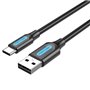 Cabo USB 2.0 Tipo-C Vention COKBD/ USB Macho - USB Tipo-C Macho/ Até 60W/ 480Mbps/ 50cm/ Cinza