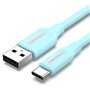 Cabo USB 2.0 Tipo-C Vention COKSG/ USB Tipo-C Macho - USB Macho/ Até 60W/ 480Mbps/ 1.5m/ Azul