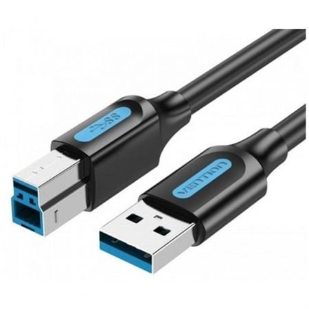 Cabo USB 3.0 Vention COOBF/ USB Tipo-B Macho - USB Macho/ 5Gbps/ 1m/ Preto