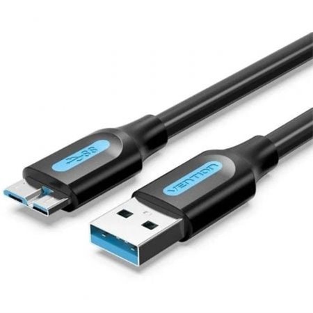 Cabo USB 3.0 Vention COPBH/ USB Macho - MicroUSB Macho/ Até 10W/ 5Gbps/ 2m/ Preto