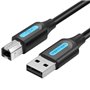 Cabo USB 2.0 Impressora Vention COQBD/ USB Tipo-B Macho - USB Macho/ 480Mbps/ 50cm/ Preto