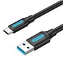 Cabo USB 3.0 Tipo-C Vention COZBG/ USB Macho - USB Tipo-C Macho/ Até 60W/ 5Gbps/ 1.5m/ Preto