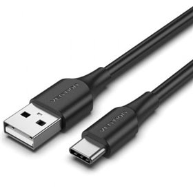 Cabo USB 2.0 Tipo-C Vention CTHBC, USB Tipo-C Macho - USB Macho, Até 60W, 480Mbps, 25cm, Preto Cabo USB Tipo-C Vention CTHBC/ USB Tipo-C Macho - USB Macho/ Até 60W/ 480Mbps/ 25cm/ Preto