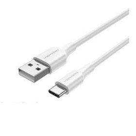 Cabo USB 2.0 Tipo-C Vention CTHWF, USB Tipo-C Macho - USB Macho, Até 60W, 480Mbps, 1m, Branco Cabo USB 2.0 Tipo-C Vention CTHWF/ USB Tipo-C Macho - USB Macho/ Até 60W/ 480Mbps/ 1m/ Branco