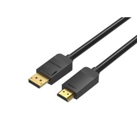 Cabo Conversor Vention HADBH, Displayport Macho - HDMI Macho, 2m, Preto Cabo Conversor Vention HADBH/ Displayport Macho - HDMI Macho/ 2m/ Preto
