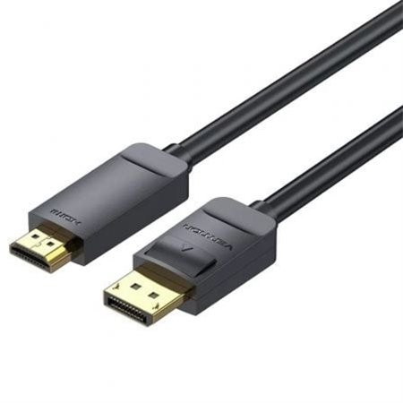 Cabo Conversor Vention HAGBF/ DisplayPort Macho - HDMI 4K Macho/ 1m/ Preto