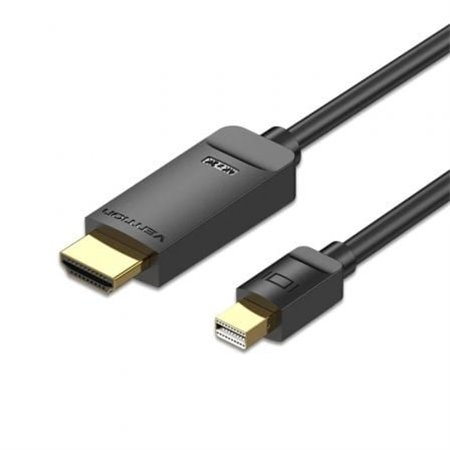 Cabo Conversor Vention HAHBG/ Mini Displayport Macho - HDMI Macho/ 1.5m/ Preto