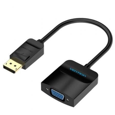 Cabo Conversor Vention HBFBB/ Displayport Macho - VGA Fêmea/ 15cm/ Preto