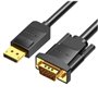 Cabo Conversor Vention HBLBG/ Displayport Macho - VGA Macho/ 1.5m/ Preto