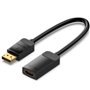 Cabo Conversor Vention HBZBB/ DisplayPort Macho - HDMI 4K Fêmea/ 15cm/ Preto