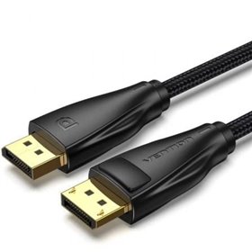 Cabo DisplayPort 1.4 8K Vention HCCBG, DisplayPort Macho - DisplayPort Macho, 1.5m, Preto Cabo DisplayPort 1.4 8K Vention HCCBG/ DisplayPort Macho - DisplayPort Macho/ 1.5m/ Preto