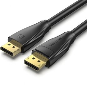 Cabo DisplayPort 1.4 8K Vention HCDBF, DisplayPort Macho - DisplayPort Macho, 1m, Preto Cabo Displayport 1.4 8K Vention HCDBF/ Displayport Macho - Displayport Macho/ 1m/ Preto