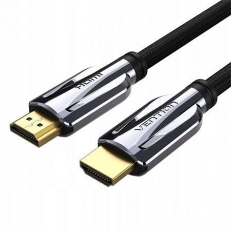 Cabo HDMI 2.1 8K Vention AALBF/ HDMI Macho - HDMI Macho/ 1m/ Cinza e Preto