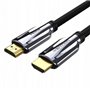 Cabo HDMI 2.1 8K Vention AALBF/ HDMI Macho - HDMI Macho/ 1m/ Cinza e Preto