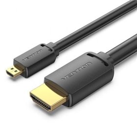 Cabo Micro HDMI 2.0 4K Vention AGIBG/ HDMI Macho - Micro HDMI Macho/ 1.5m/ Preto